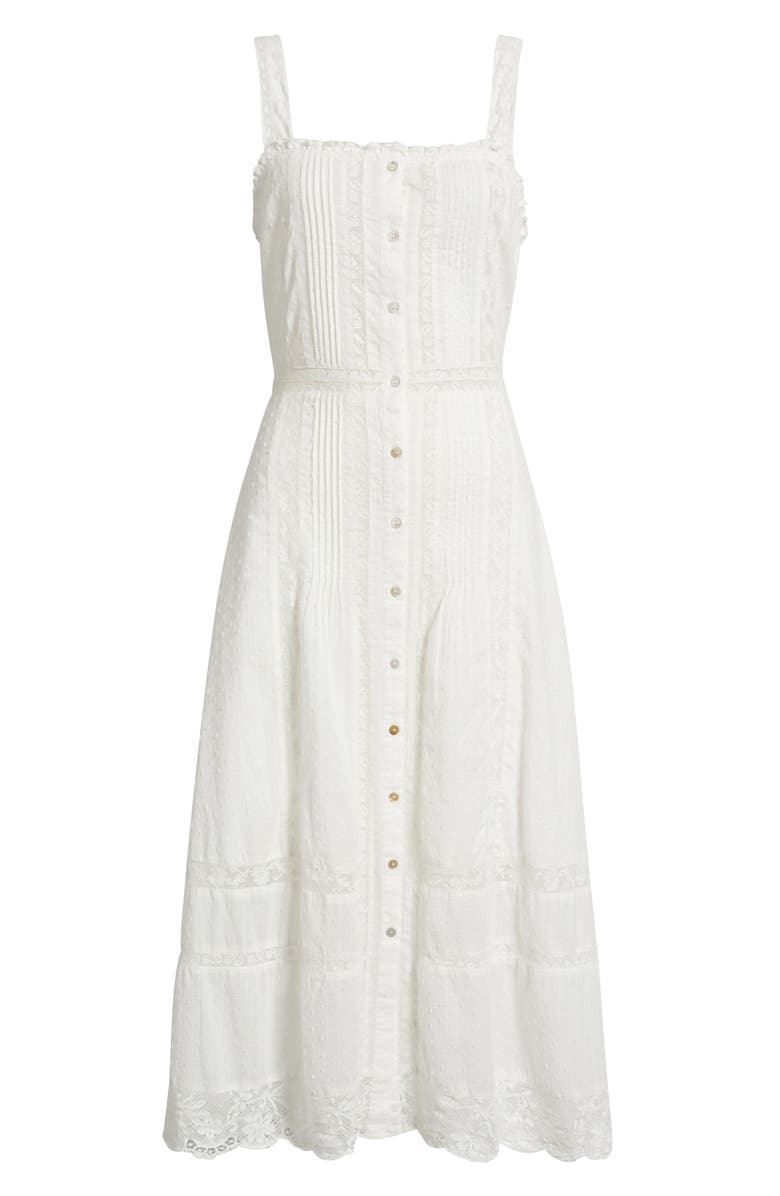 LoveShackFancy Judalon Lace A-Line Dress, Alternate, color,