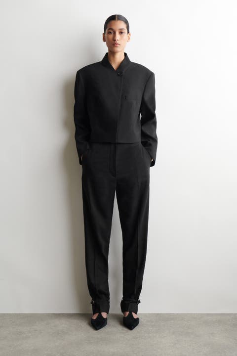 Linen Straight-leg Trousers