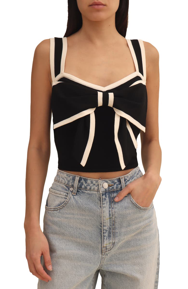 Avec Les Filles Bow Tipped Camisole, Main, color,
