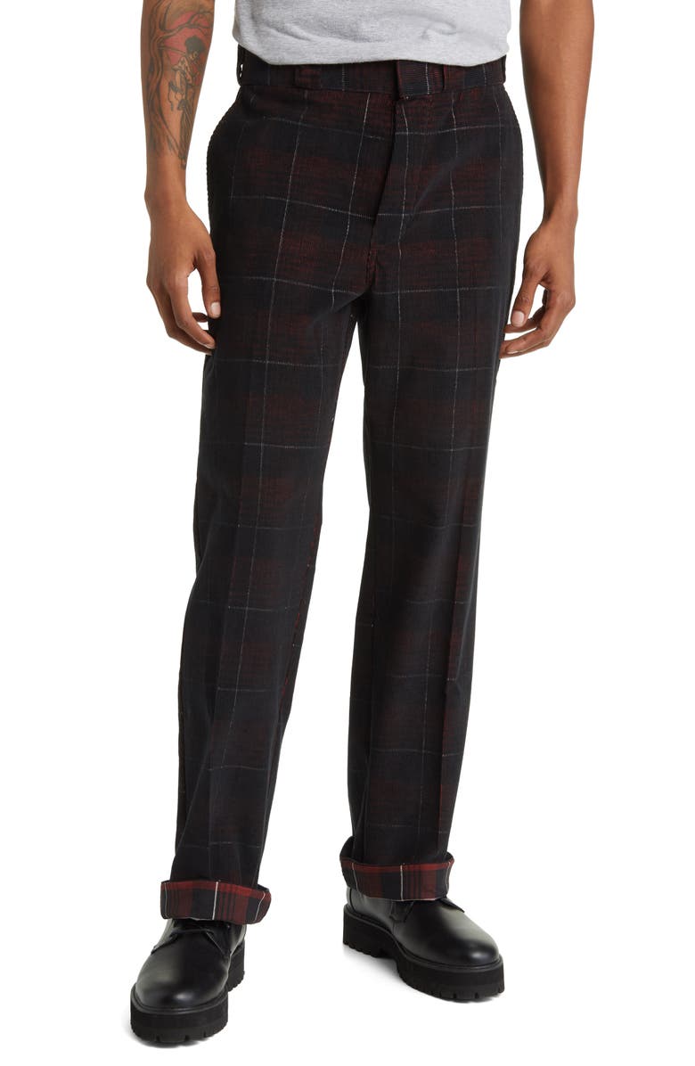 Dickies Alma Plaid Corduroy Pants, Main, color, 