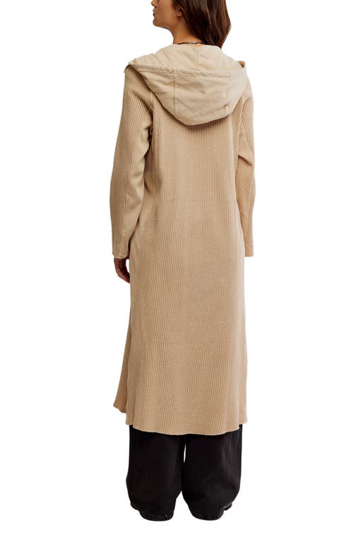 Free People Landon Knit Duster In Brown