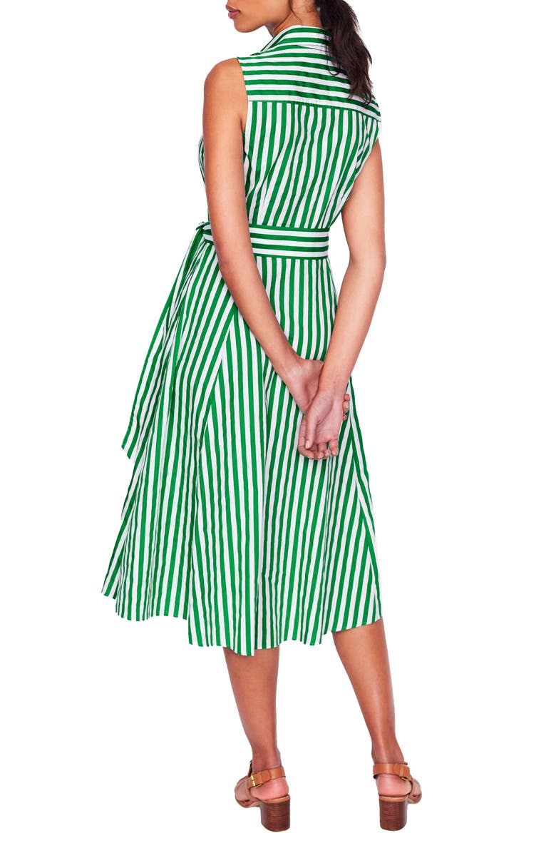 Boden Amy Stripe Sleeveless Midi Shirtdress, Alternate, color,