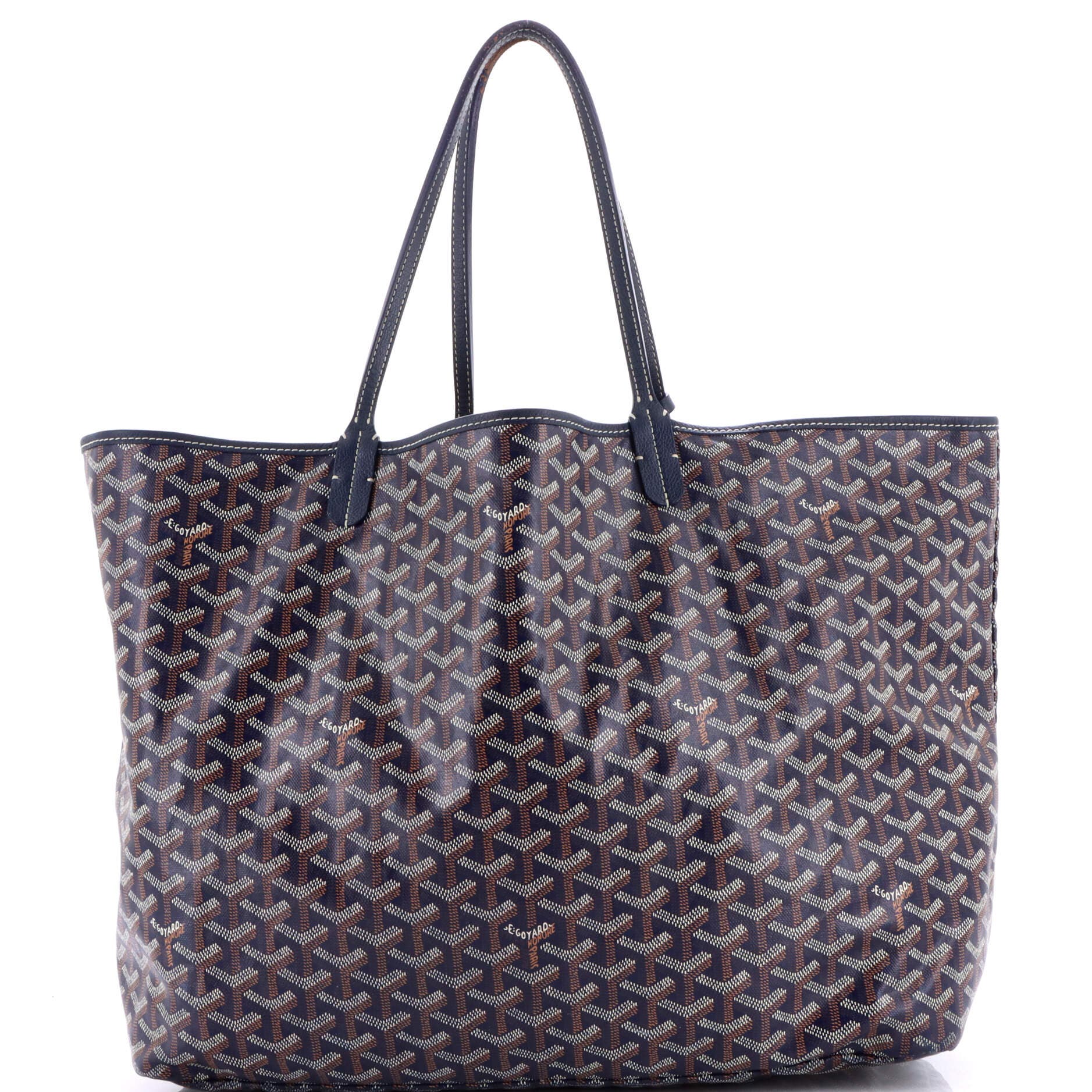Pre-Owned Goyard Saint Louis Tote Coated Canvas GM, Main, color, 
