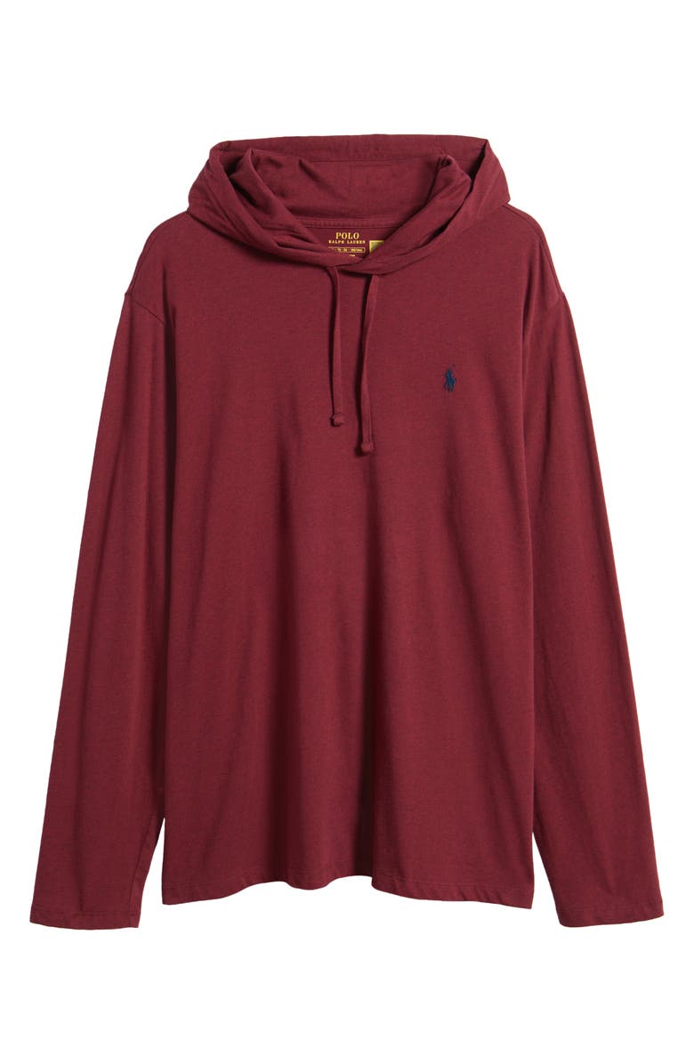 Polo Ralph Lauren Embroidered Logo Cotton Jersey Hoodie, Main, color, 