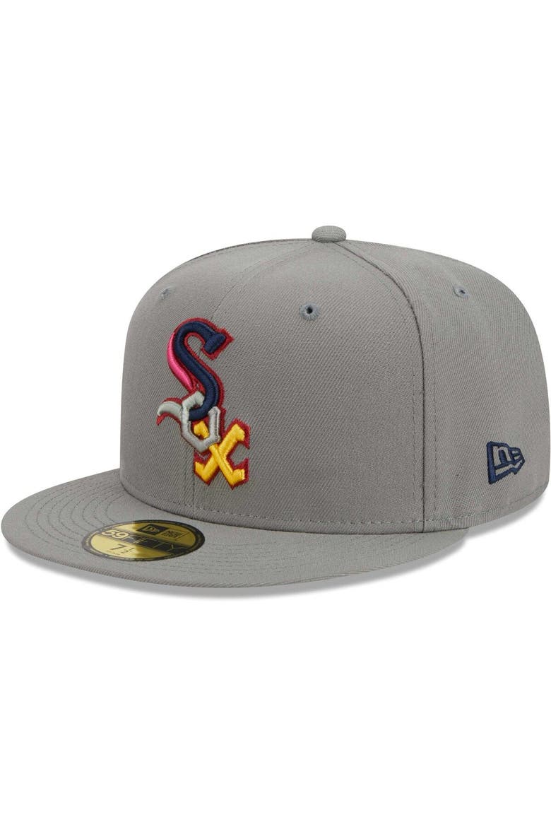 Men's New Era Gray Chicago White Sox Color Pack 59FIFTY Fitted Hat, Alternate, color, Gray