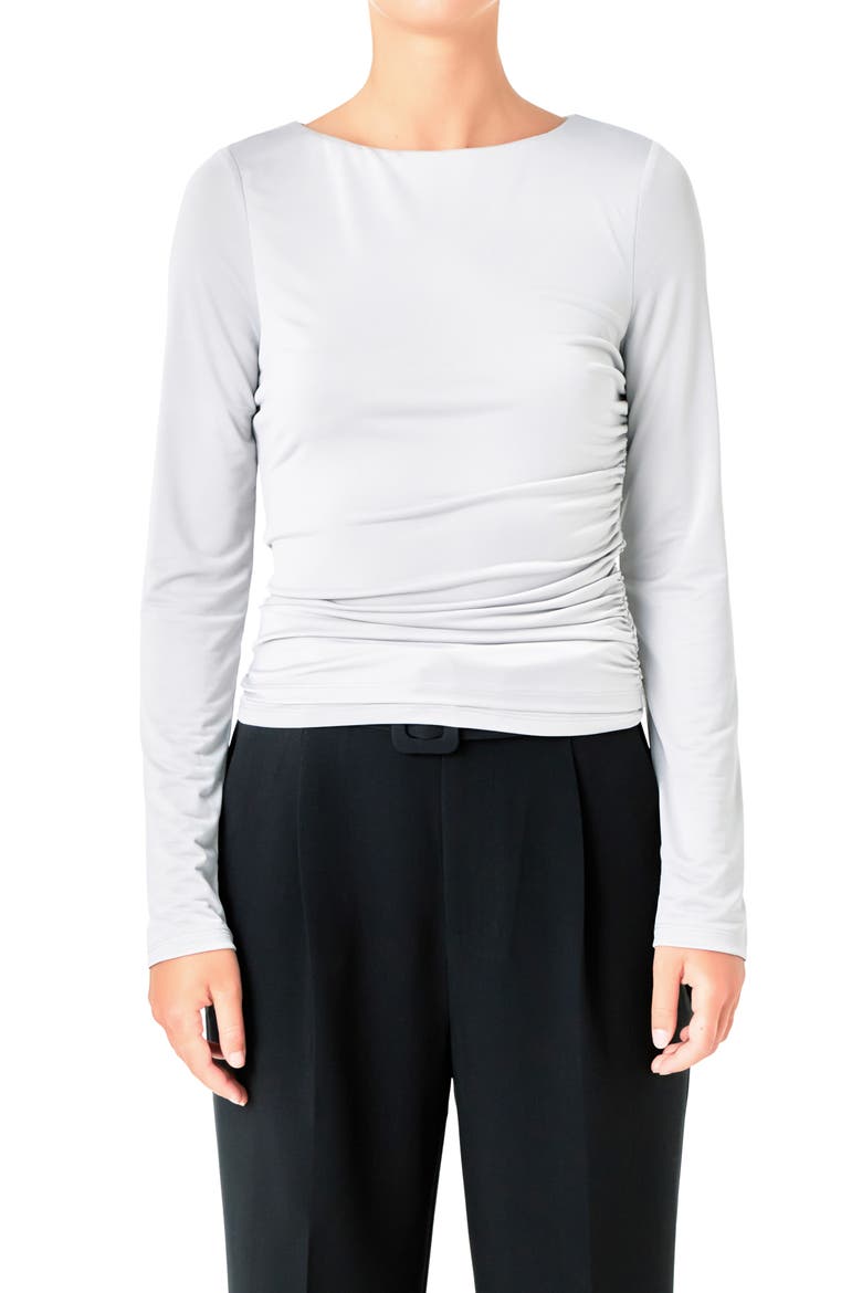 Ruched Top, Alternate, color, SILVER TAUPE