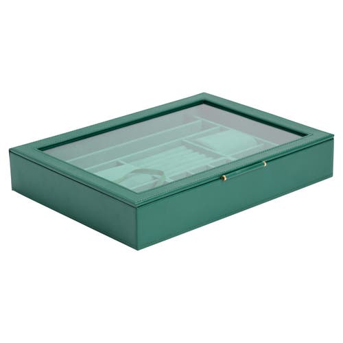 Wolf Sophia Jewelry Box With Window In Green