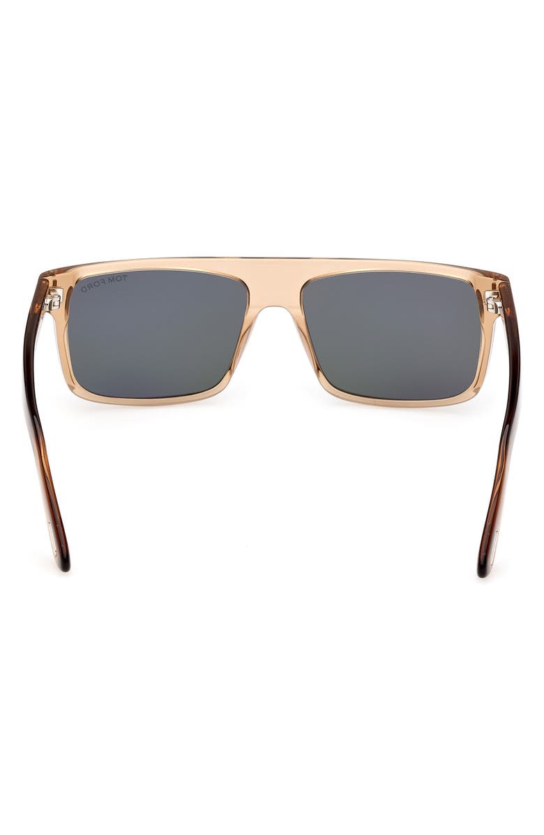 TOM FORD 58mm Rectangular Sunglasses, Alternate, color, 