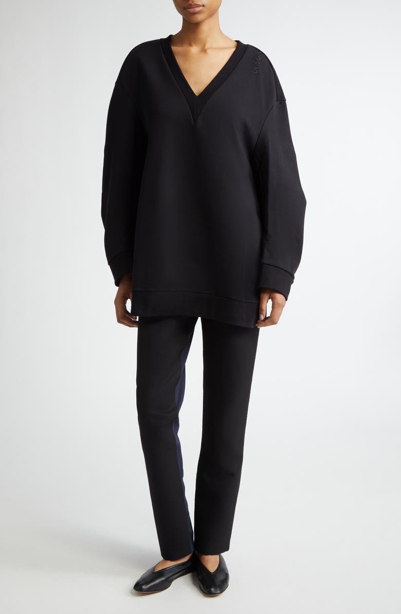 Marni Long Sleeve Sweatshirt Minidress, Alternate, color,