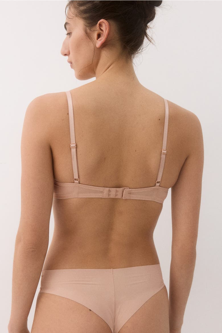 2-pack Microfibre Push-up Bras, Alternate, color, Light beige/black