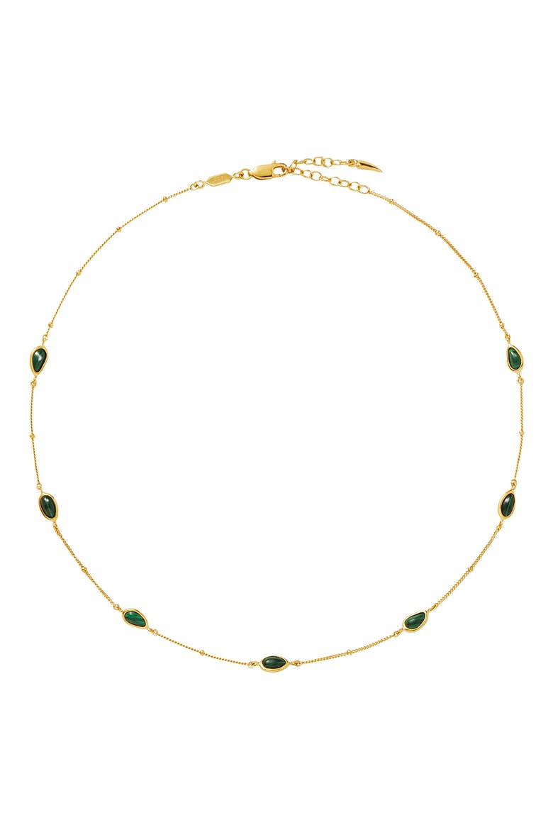 Malachite Station Choker, Main, color, GOLD