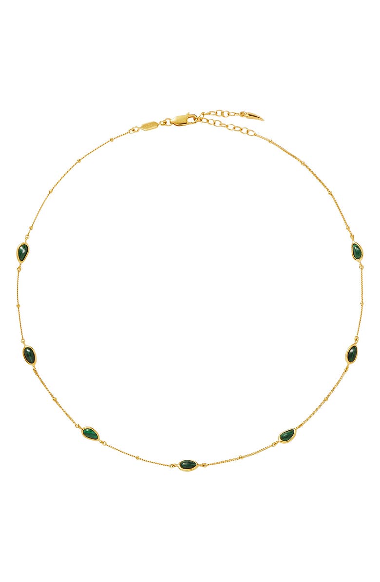 Missoma Malachite Station Choker, Main, color, Gold