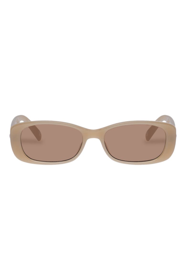 Unreal 52mm Rectangular Sunglasses, Main, color, LATTE