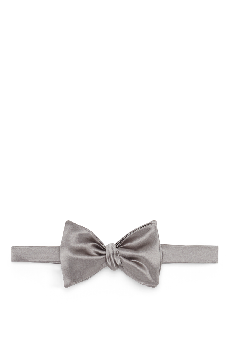 Brunello Cucinelli Satin bowtie, Main, color, Grey
