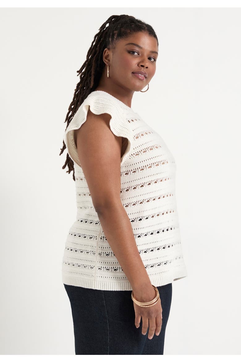 Ruffled Sleeve Top, Alternate, color, SUGAR SWIZZLE