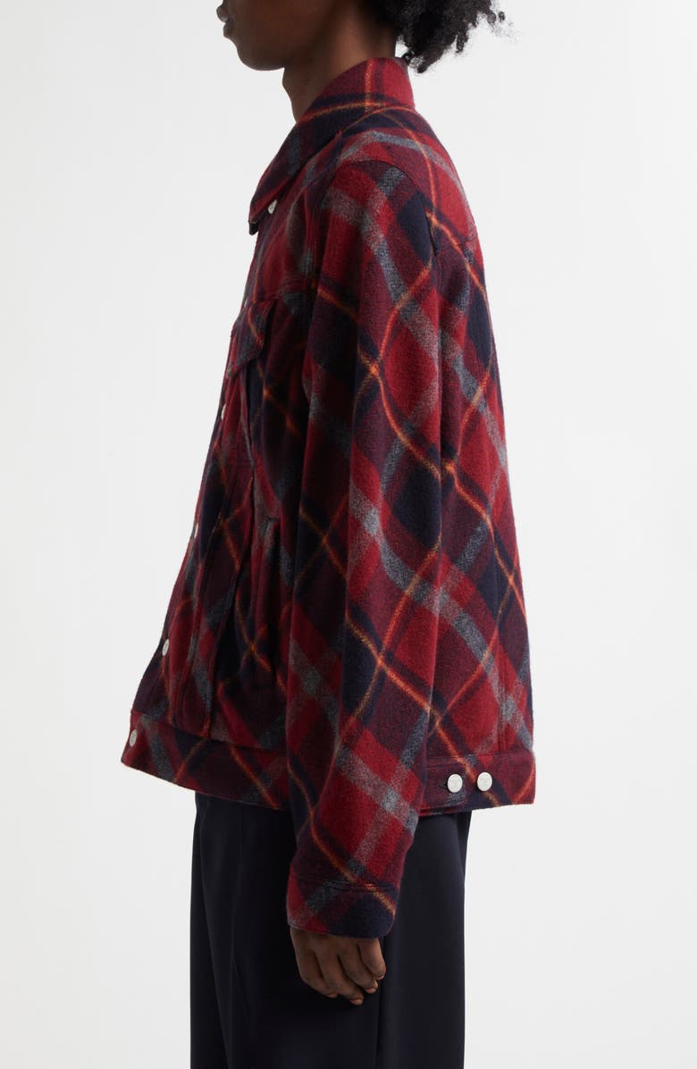 Undercover Check Wool Blend Mosser Jacket, Alternate, color,