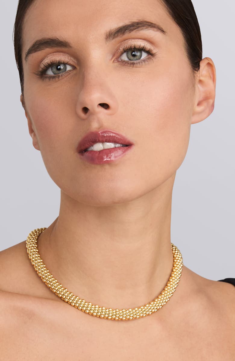 LAGOS Caviar Gold Rope Necklace, Alternate, color,
