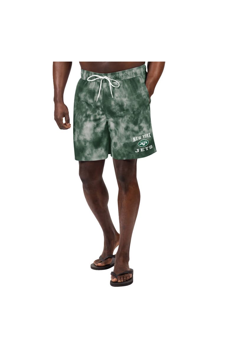 G-III SPORTS BY CARL BANKS Men's G-III Sports by Carl Banks  Green New York Jets Change Up Volley Swim Trunks, Alternate, color, Green