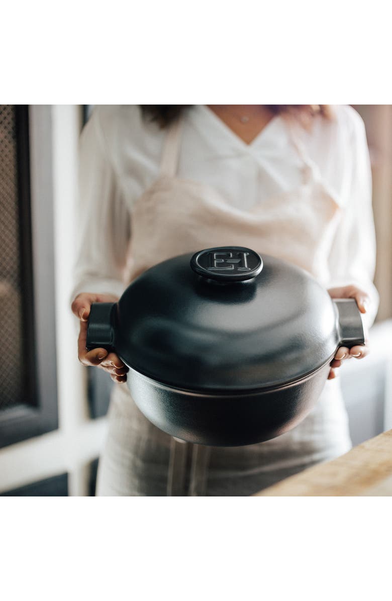 Emile Henry Delight 4.25 Quart Round Dutch Oven, Slate, Alternate, color, Slate