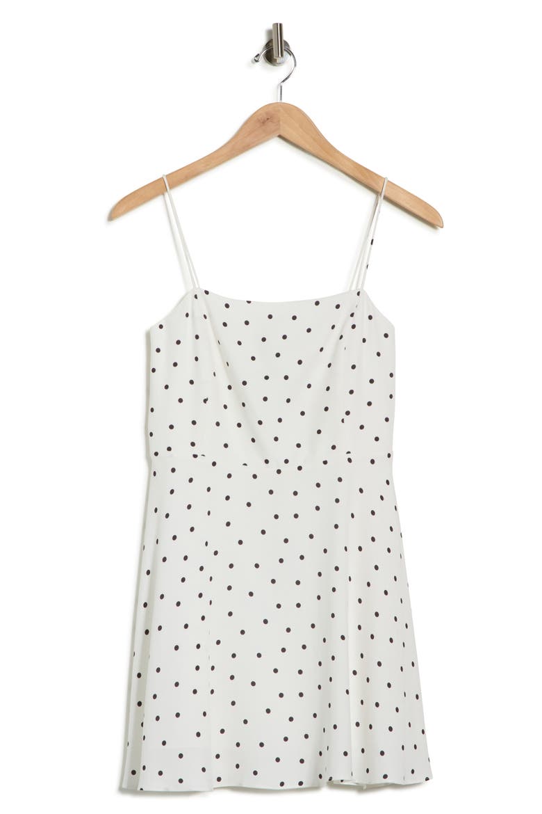 Glinda Spaghetti Strap Dress, Alternate, color, CUTIE POLKA DOT ANTIQUE WHITE