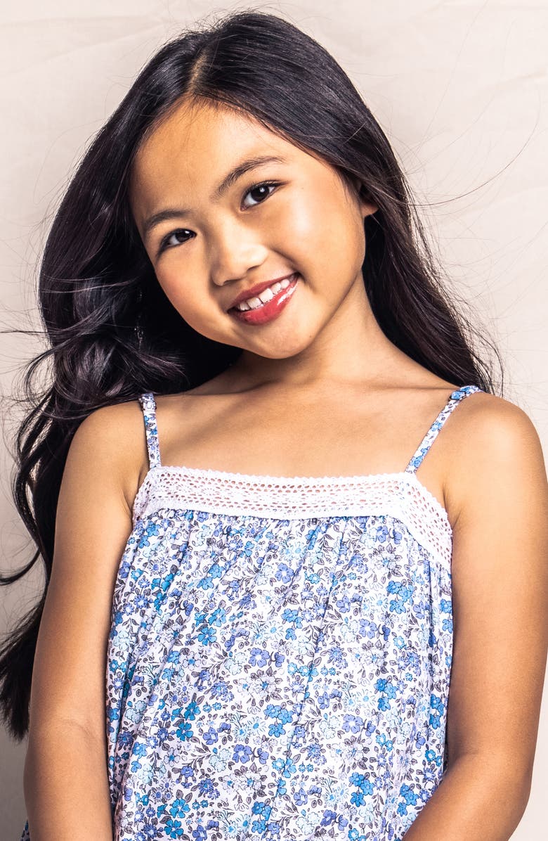 Petite Plume Kids' Fleur Dazur Lily Floral Nightgown, Alternate, color, 