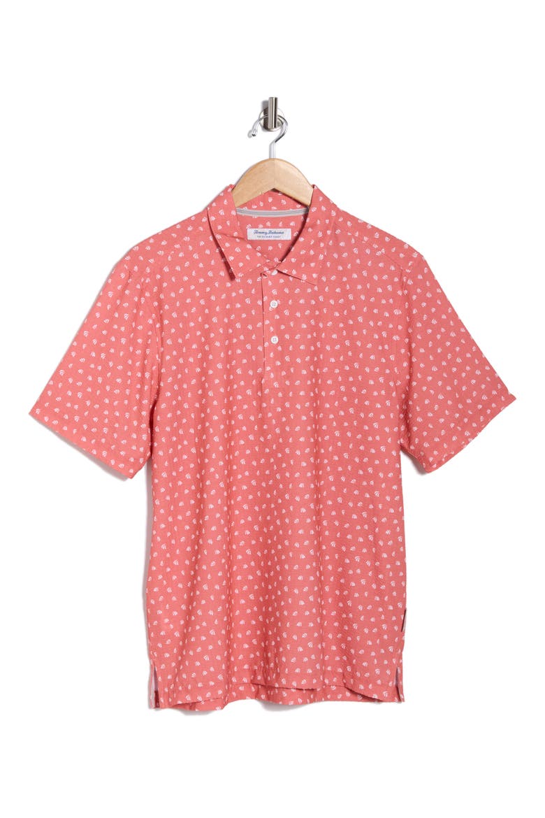 Bahama Coast Deco Palms Polo, Alternate, color, HAVANA