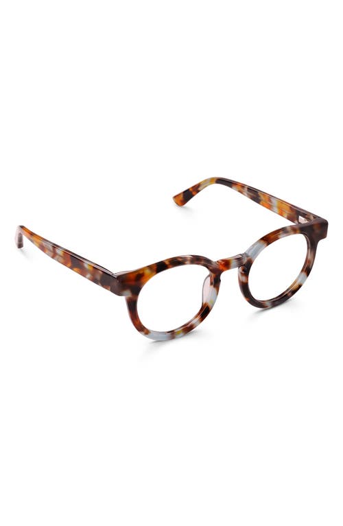Eyebobs Come Around 47mm Round Reading Glasses In Soft Teal And Brown Tortoise
