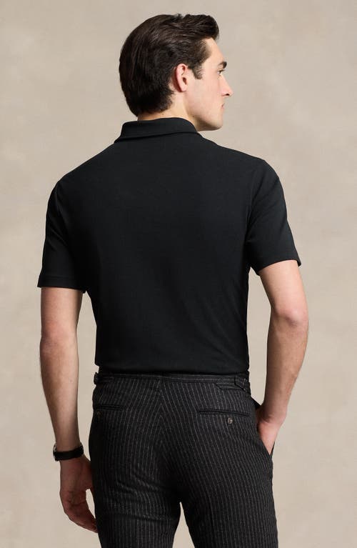 Polo Ralph Lauren Classic Fit Solid Black Cotton Polo In Polo Black