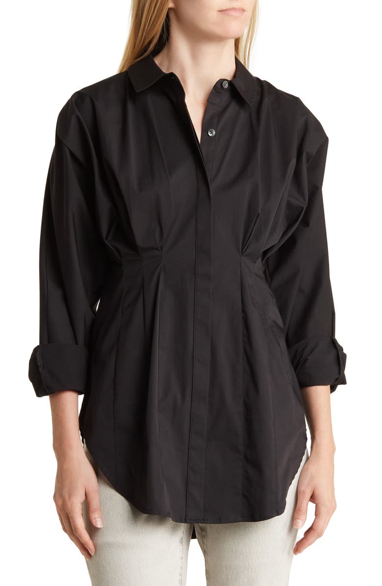 Good American Fitted Shirt, Main, color, 