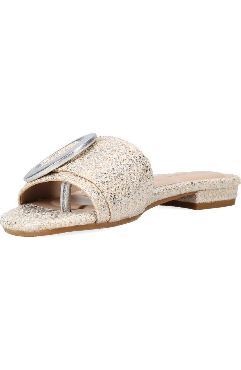 Pelle Moda Bianka Slide Sandal, Alternate, color, Silver