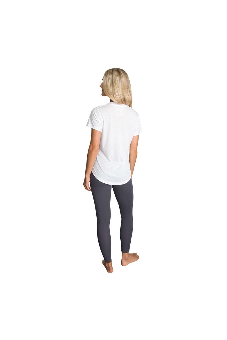Women's Concepts Sport White/Charcoal Miami Dolphins Sonata Short Sleeve Top & Leggings Set, Alternate, color, White