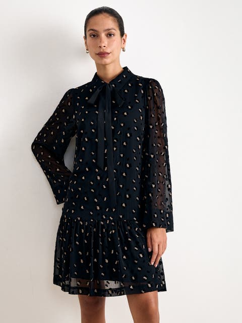 Ines Leopard Sequin Mini Dress