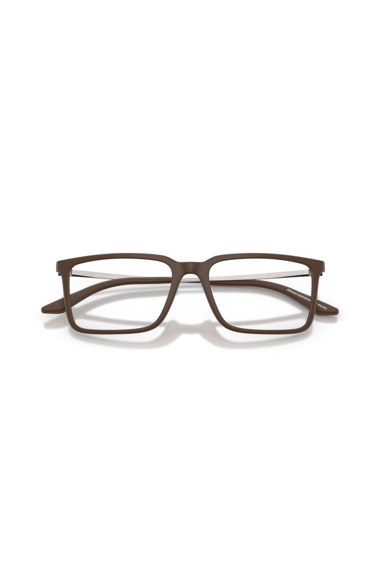 Armani Exchange 54mm Square optical glasses, Alternate, color, Brown