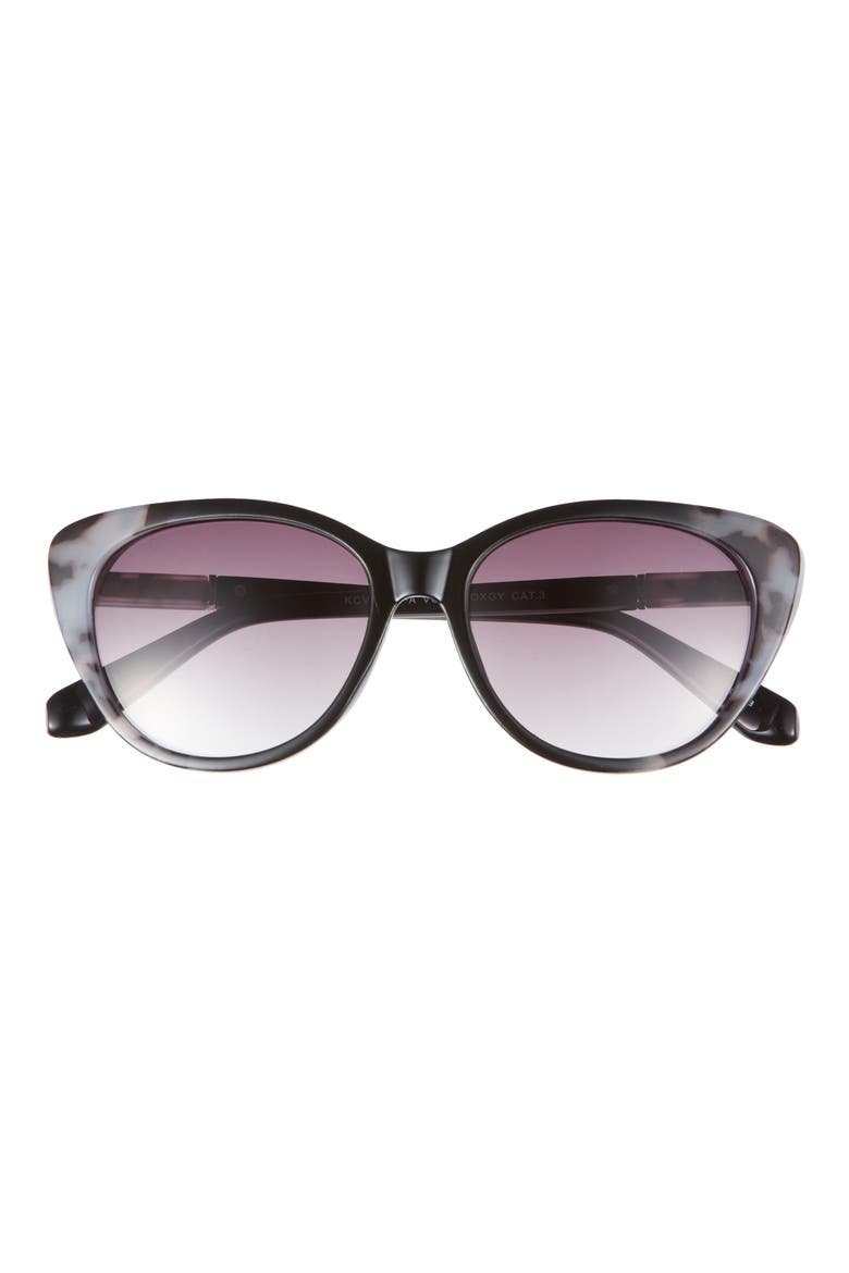 53mm Cat Eye Sunglasses, Main, color, BLACK GREY