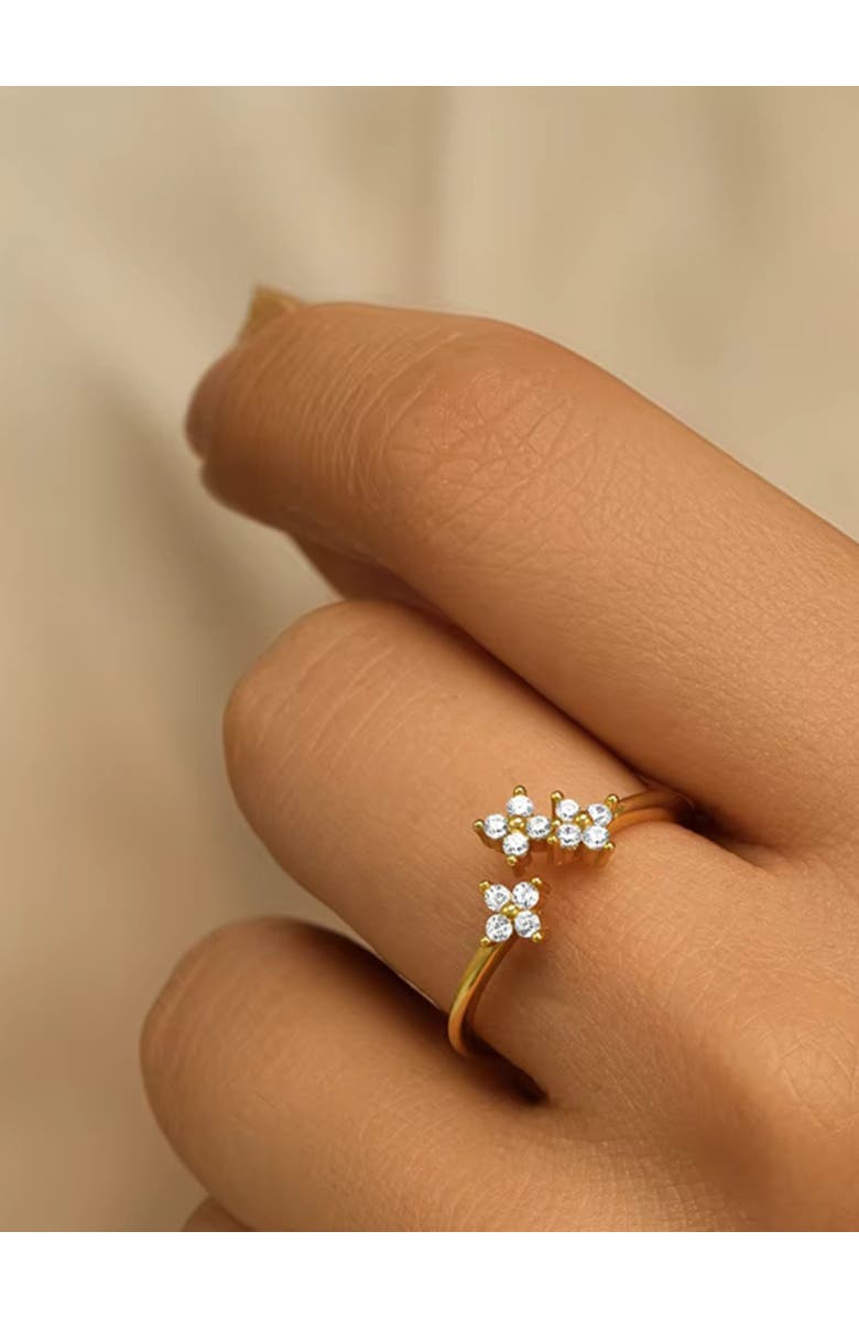 Hollywood Sensation Radiance Unique Open Ring with AAAAA Cubic Zirconia, Alternate, color, 