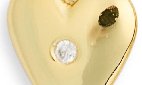 Argento Vivo Hammered Oval Heart Drop Earrings