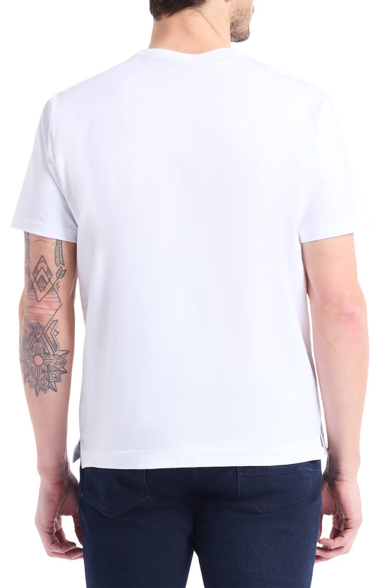 Floral Skull Graphic T-Shirt, Alternate, color, WHITE