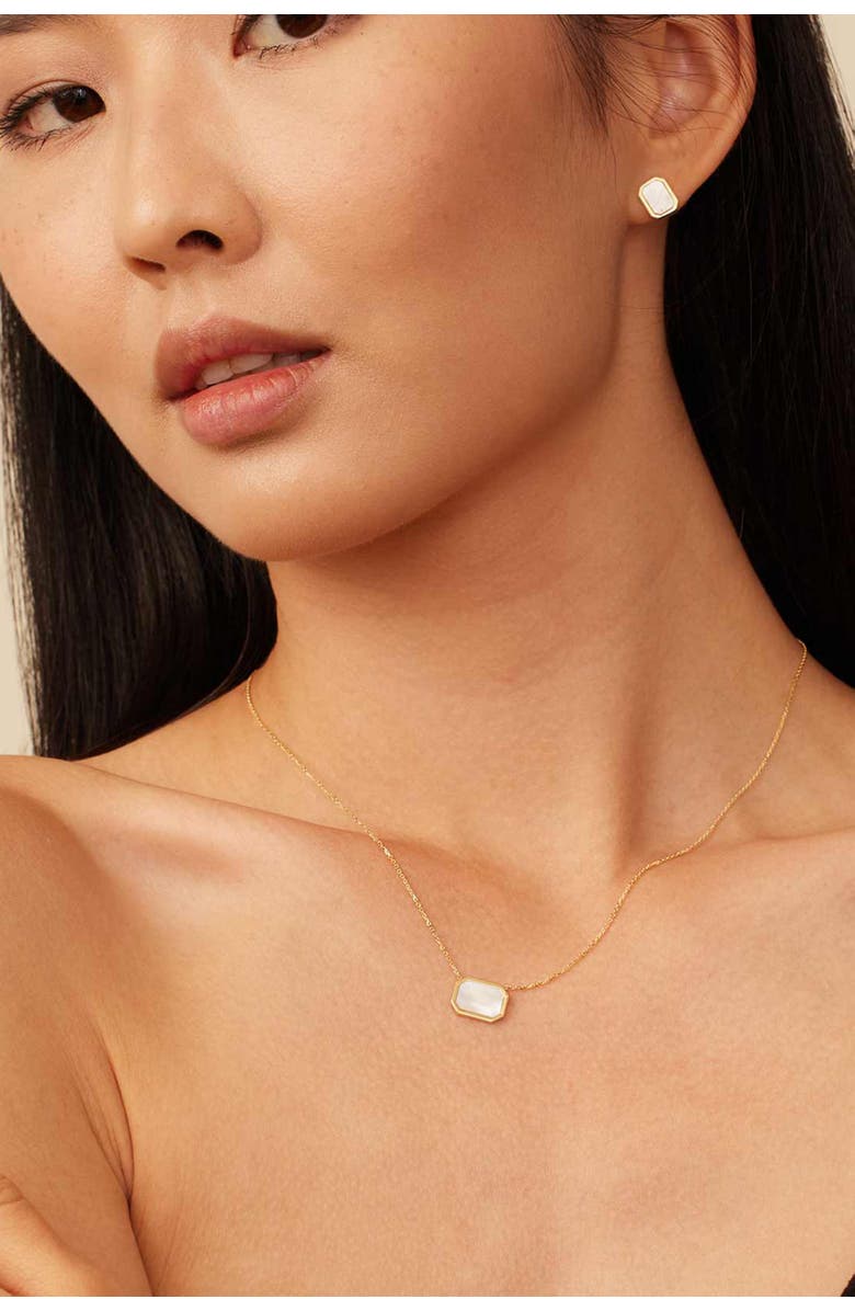 Oradina 14K Yellow Gold Horizons Pendant Necklace, Alternate, color, Yellow Gold