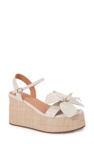 ASHLEY KAHEN Tulip Ankle Strap Platform Wedge Leather Sandal Women ASHLEY KAHEN Tulip Ankle Strap Platform Wedge Leather Sandal Women