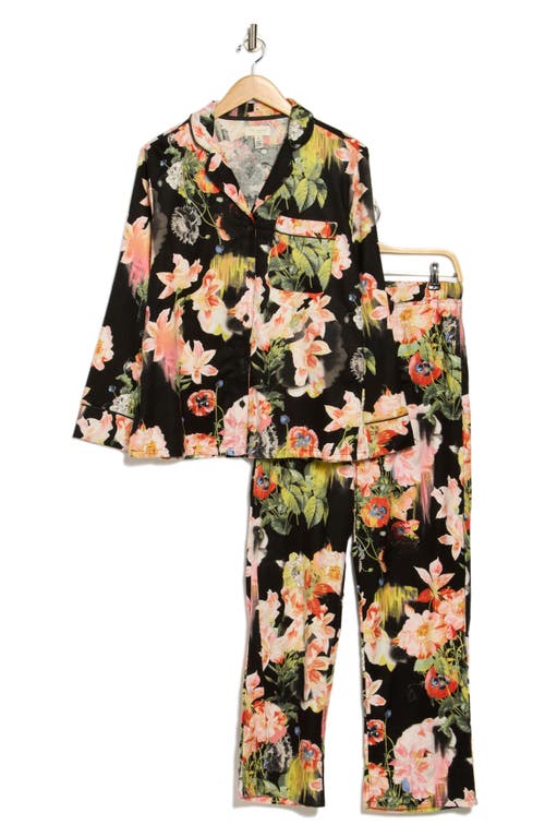 Ted Baker London Flannel Long Pajamas In Multi