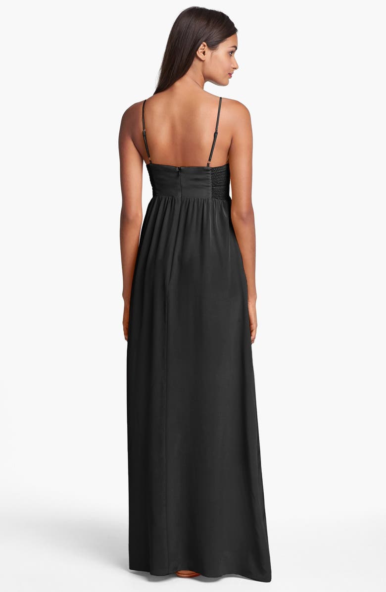 Amanda Uprichard Silk Maxi Dress, Alternate, color, 