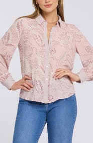 NYDJ Taylor Print Shirt