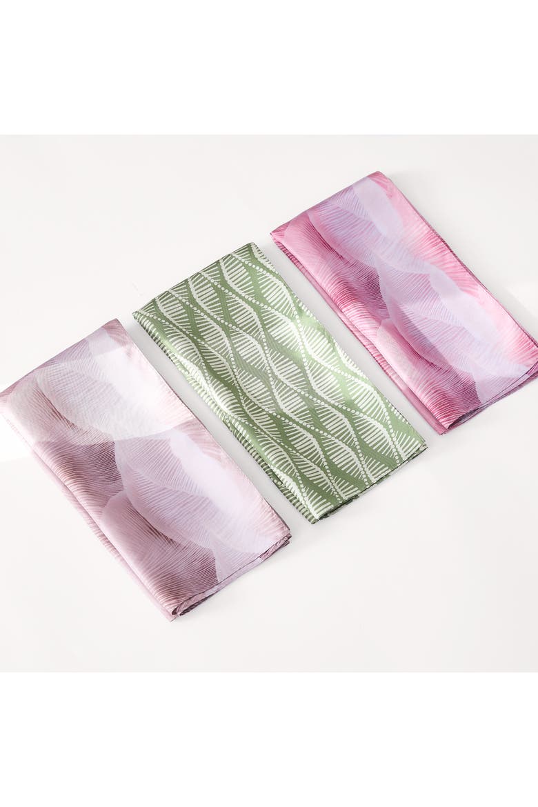 Gilded Spore Silk Scarf, Alternate, color, Rose
