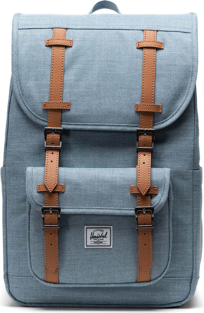 Herschel Supply Co. Little America Backpack, Main, color, Ashley Blue Crosshatch