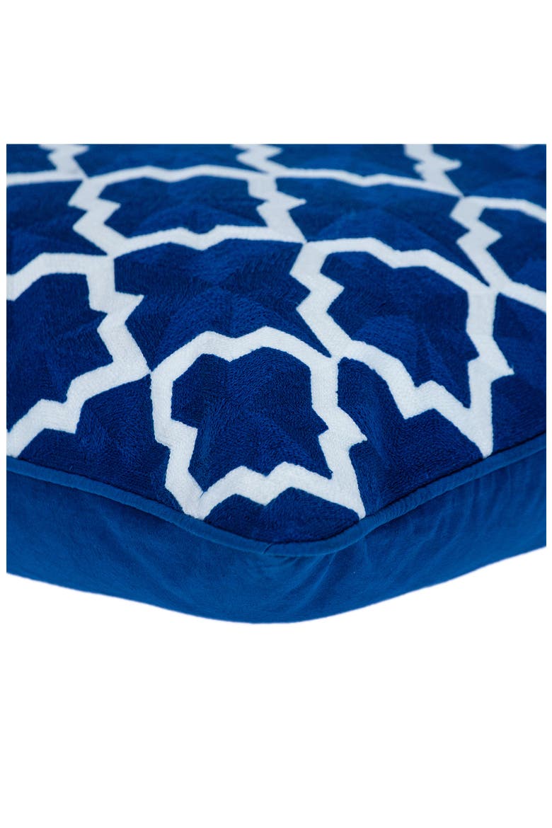 Canita Embroidered Throw Pillow, Alternate, color, BLUE