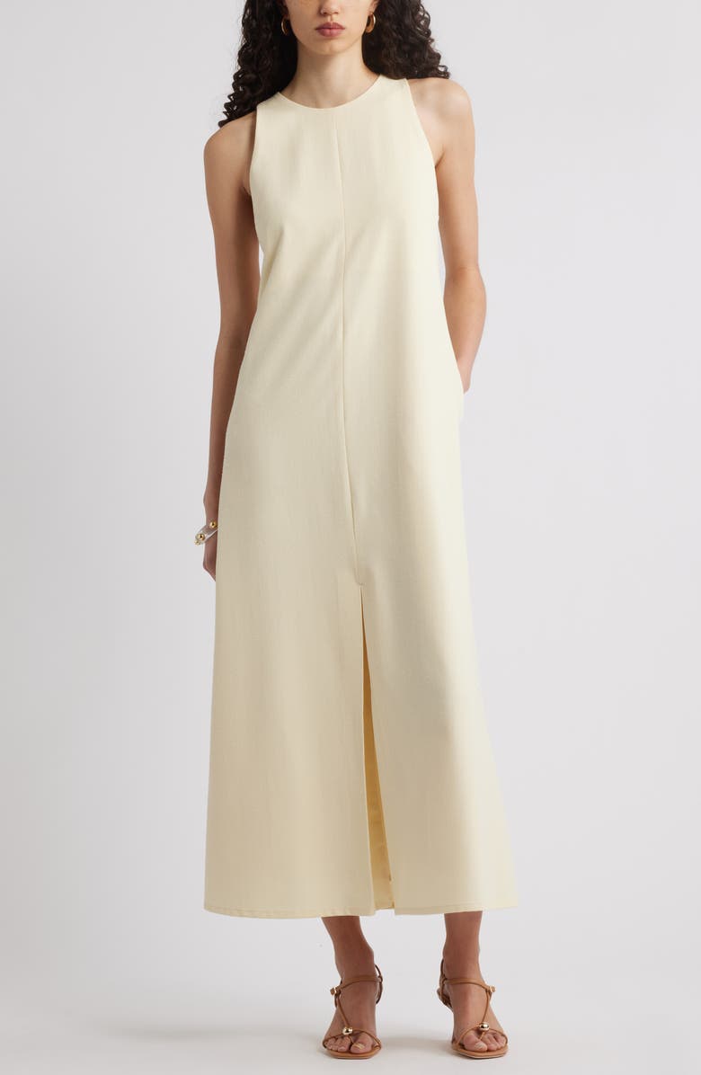 Nordstrom Racerback Tank Maxi Dress, Main, color, Yellow Pale
