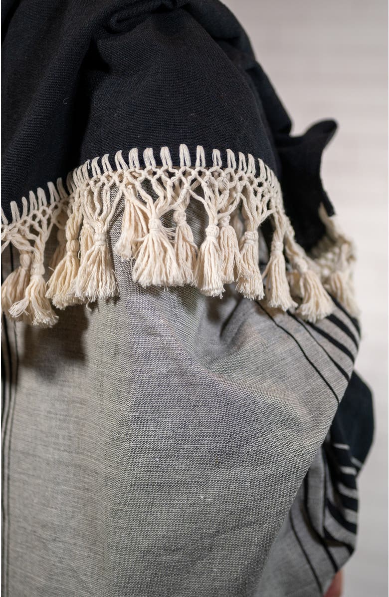 Verve Culture Mexican Blanket, Alternate, color, Black And White