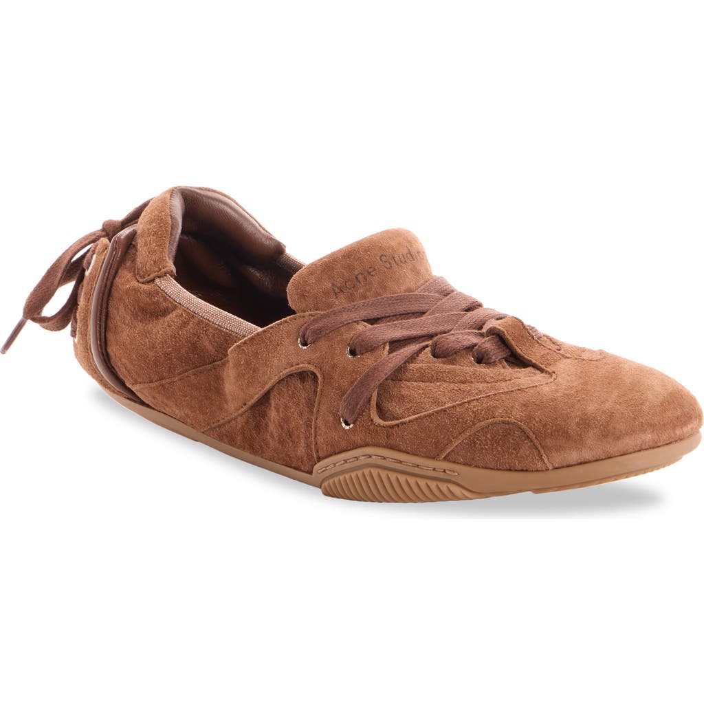 Acne Studios Bilaria Low Top Sneaker in Brown at Nordstrom, Size 37