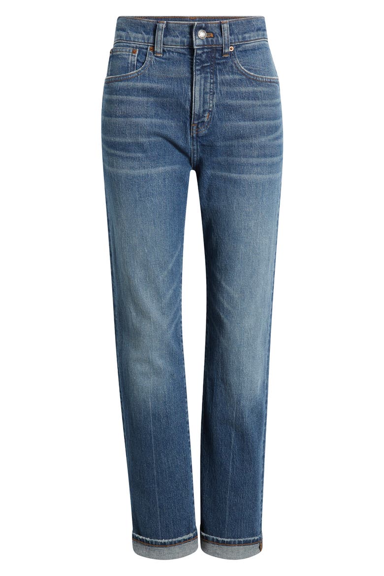 The '90s High Waist Straight Leg Jeans, Alternate, color, PACILLO WASH
