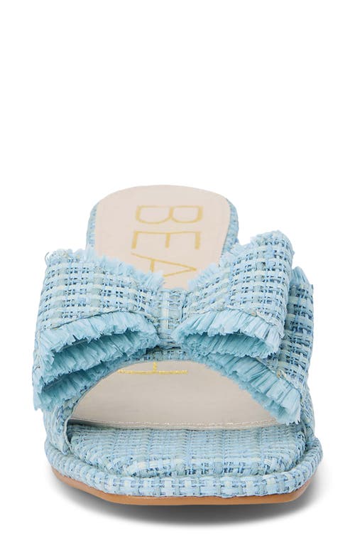Beach By Matisse Penelope Kitten Heel Slide Sandal In Powder Blue